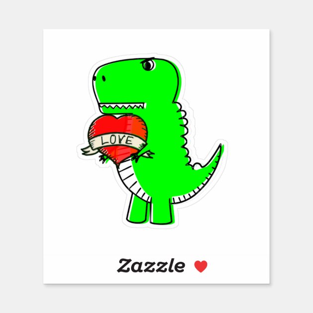 Dinosaur School Valentines Day Stickers Or Favor Tags 
